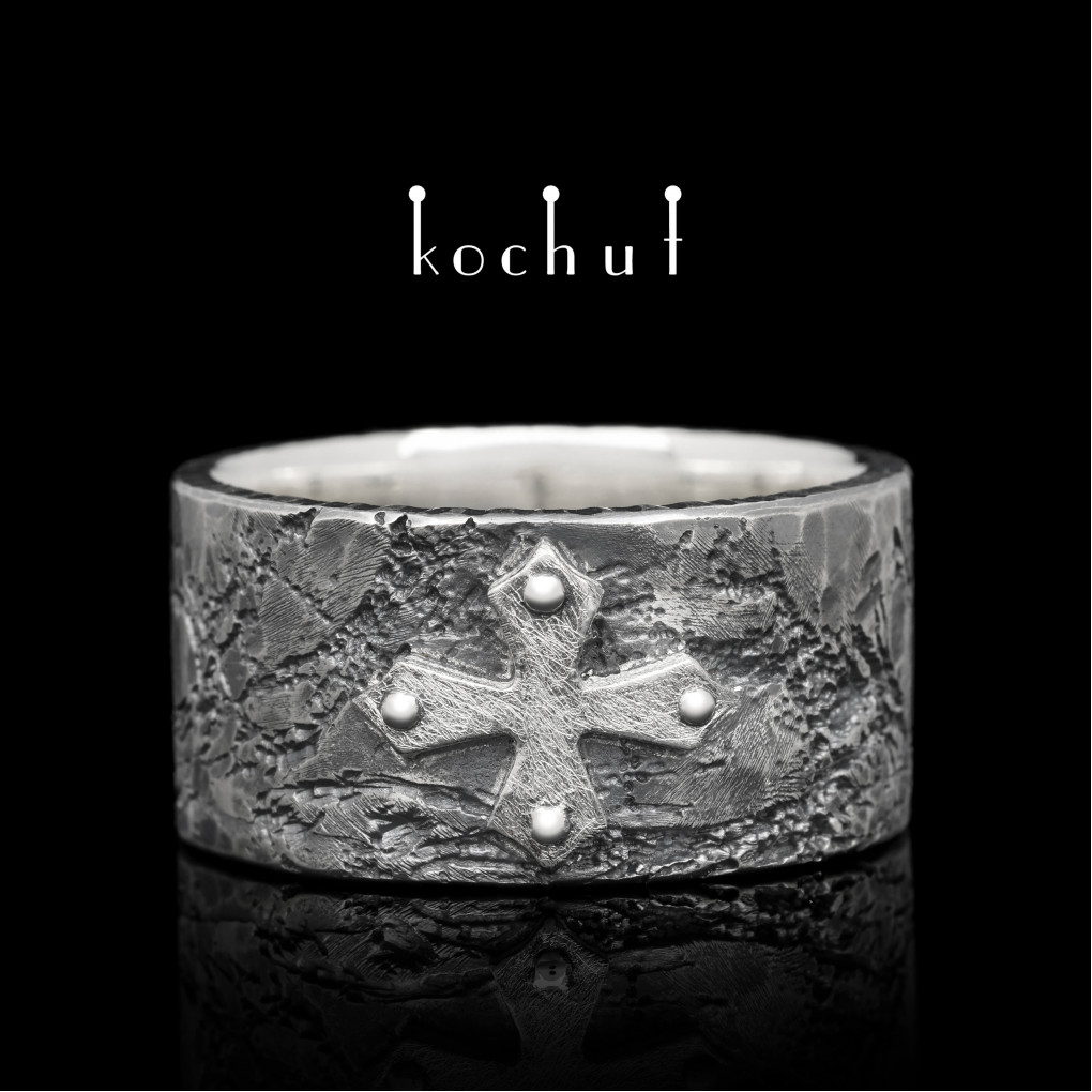 Ring "Fortune". Silver, oxidized