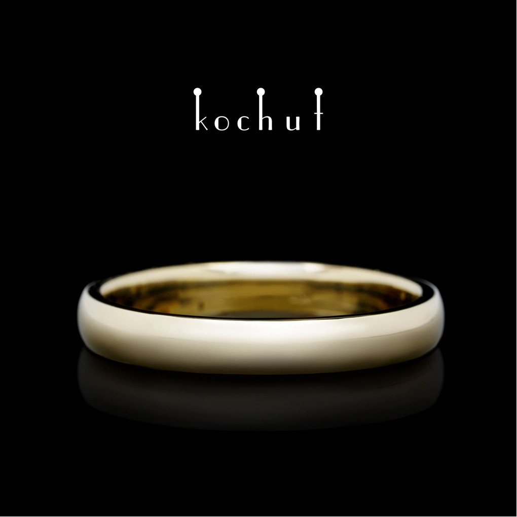 Wedding ring «Originals». Yellow gold