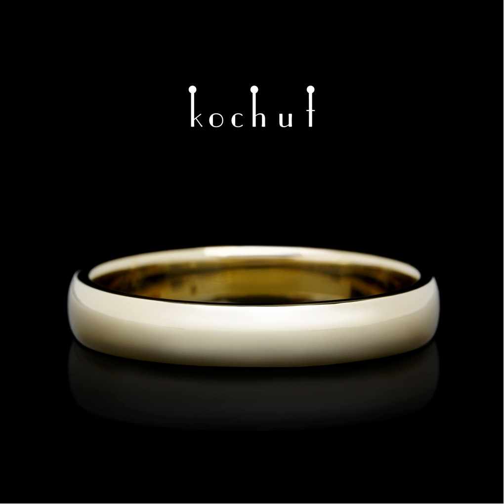 Wedding ring «Originals». Yellow gold