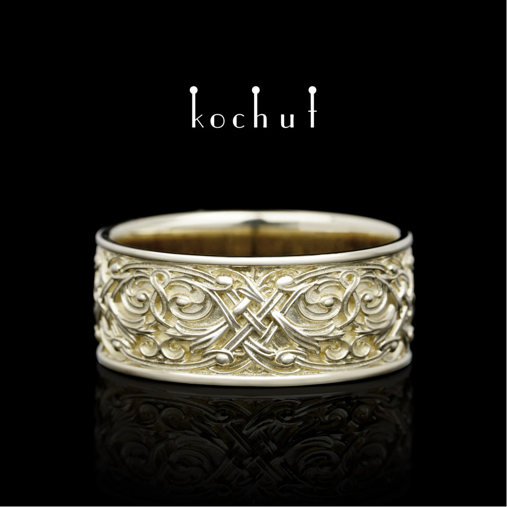 Wedding Ring «The Venetian Night». White gold