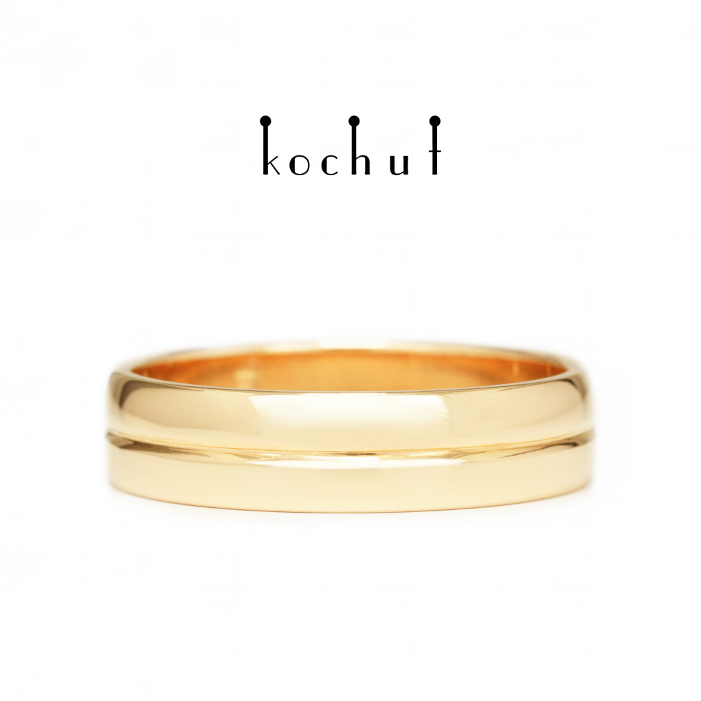 Wedding ring Axis of love Red gold