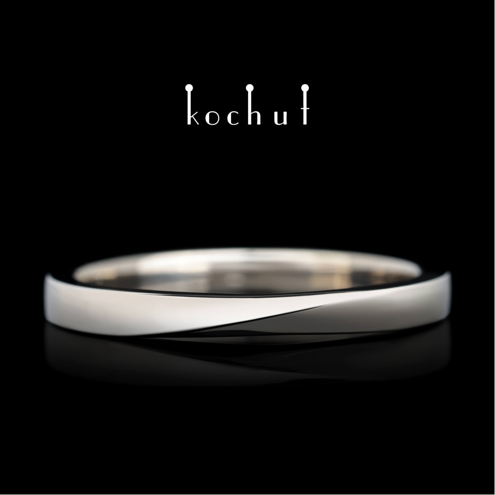 Wedding ring «My inspiration». Palladium gold