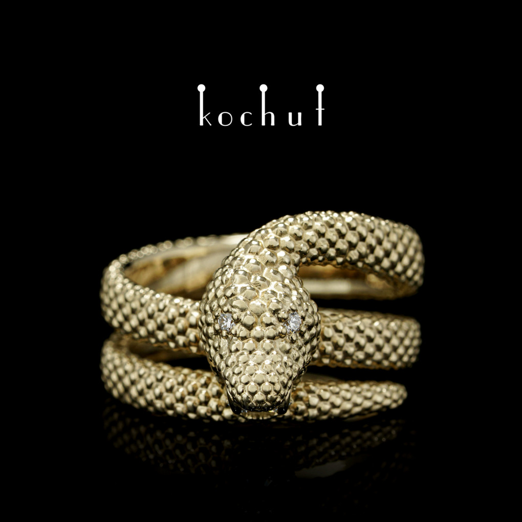 Ring Love of the shrew | Yellow gold, diamonds