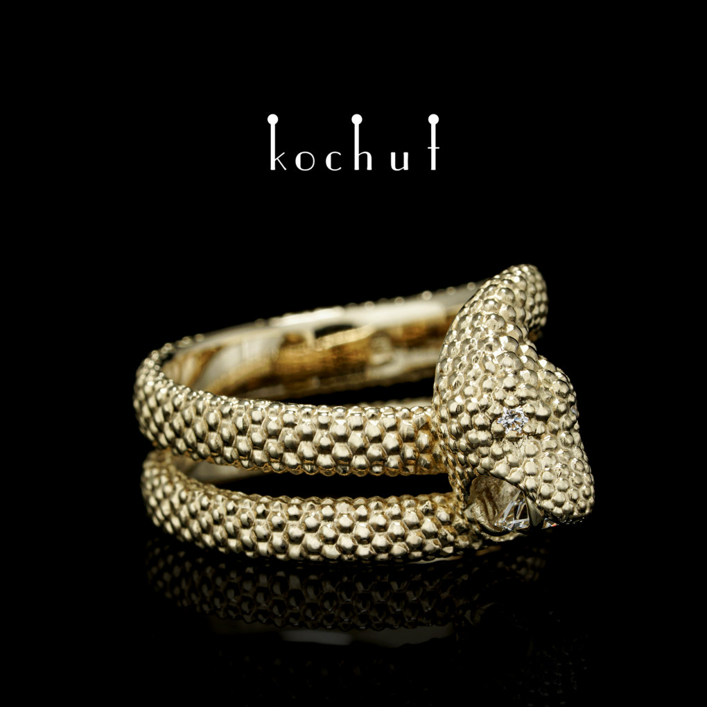 Ring Love of the shrew | Yellow gold, diamonds