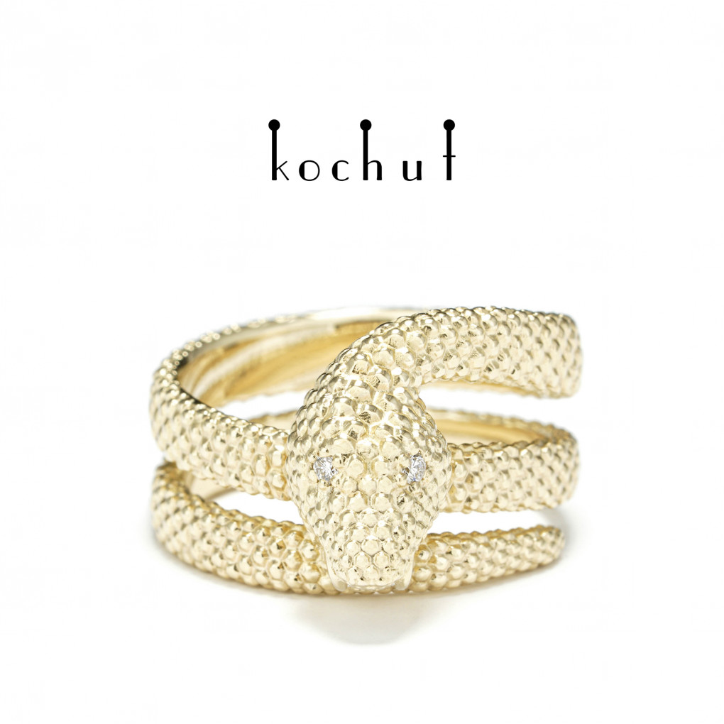 Ring Love of the shrew | Yellow gold, diamonds