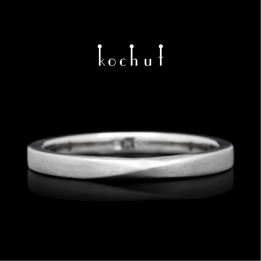 Wedding ring «My inspiration». Platinum