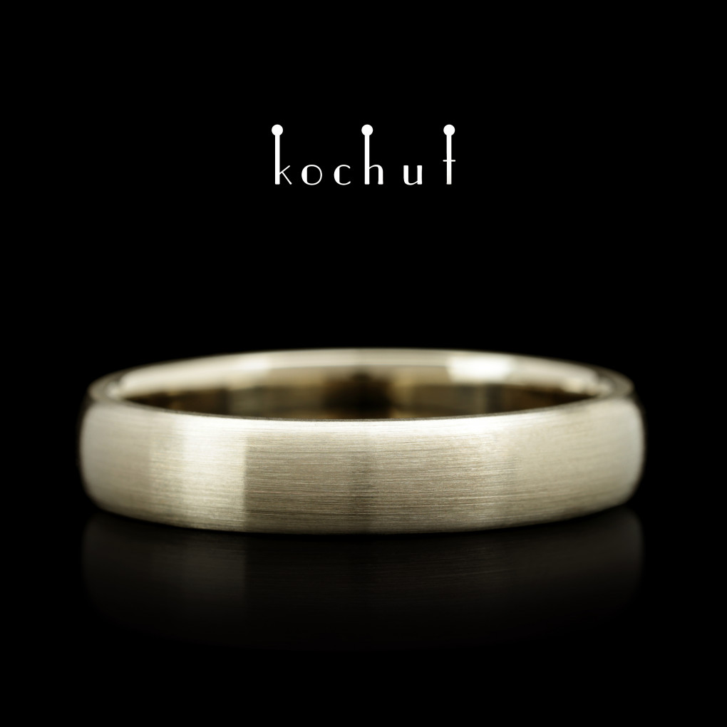 Wedding ring «Originals». White gold