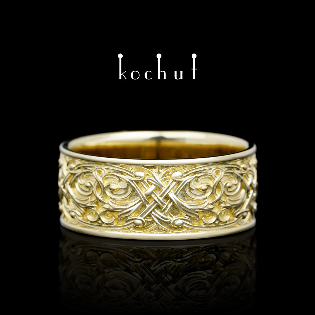 Wedding Ring «The Venetian Night». Yellow gold