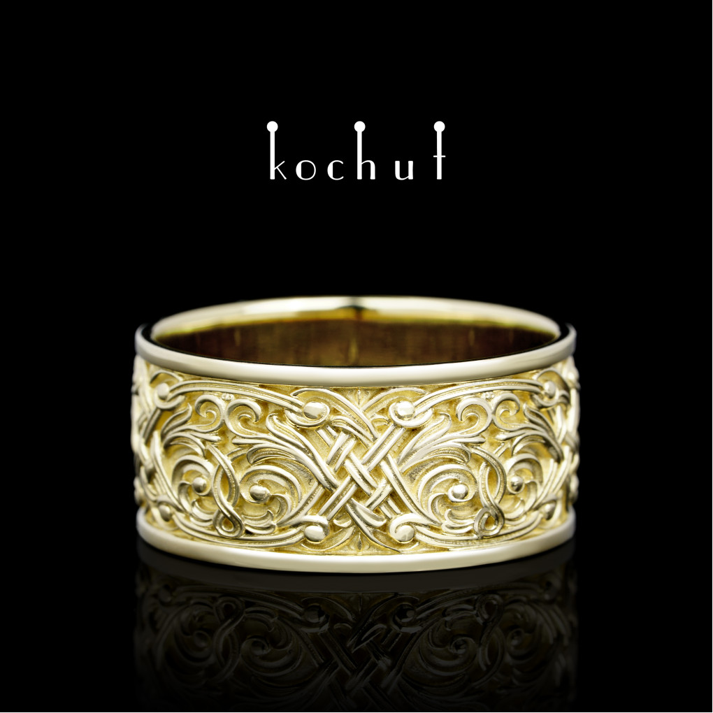 Wedding Ring «The Venetian Night». Yellow gold