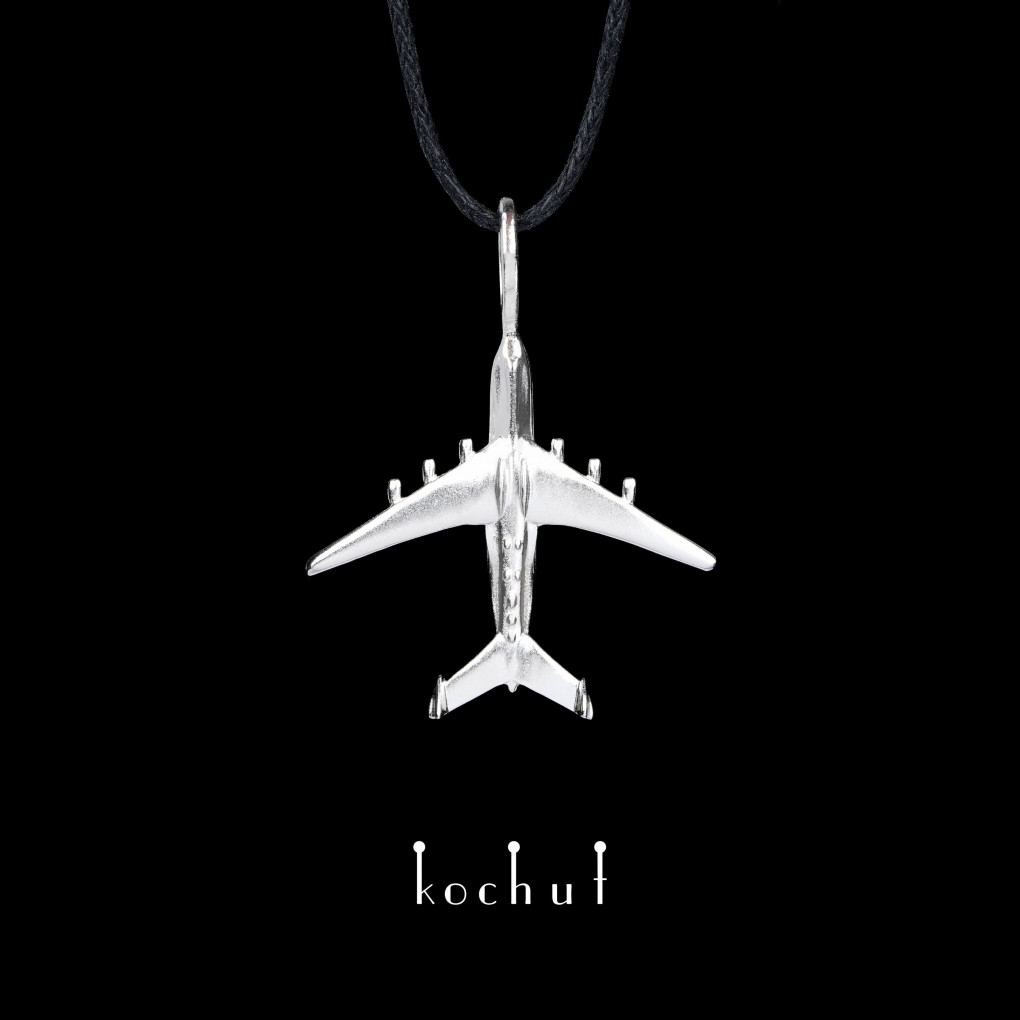 Pendant «Mriya». Silver, white rhodium