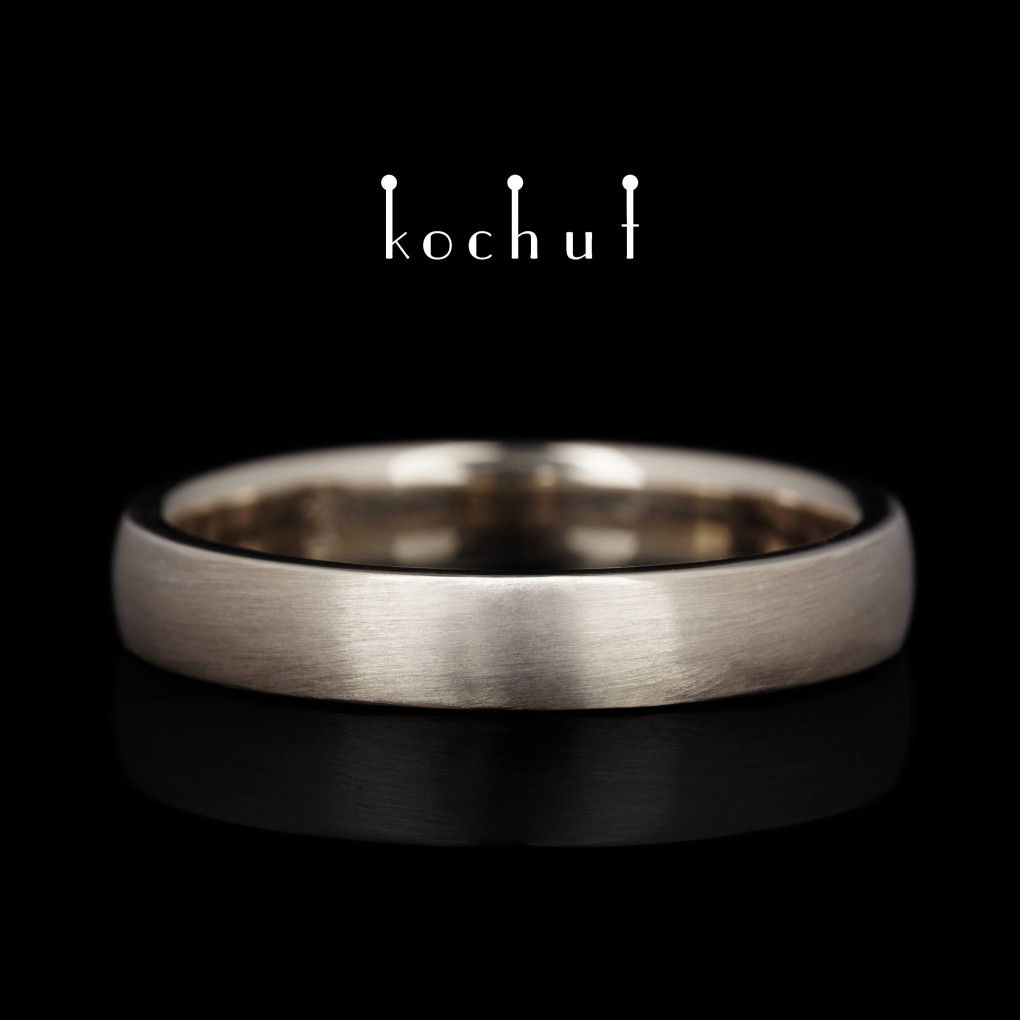 Wedding ring «Originals». Palladium gold