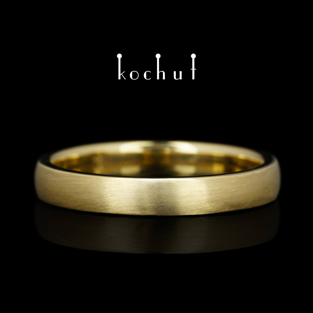 Wedding ring «Originals». Yellow gold