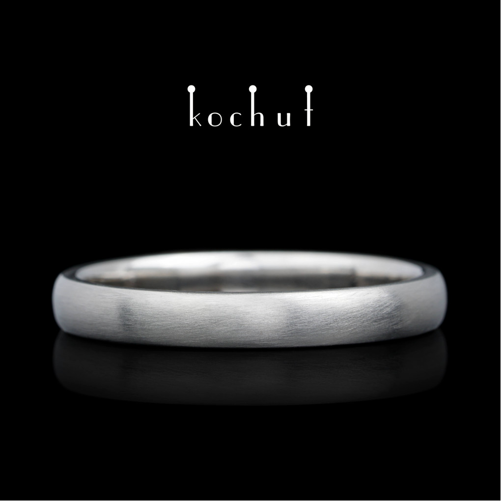Wedding ring «Originals». Platinum