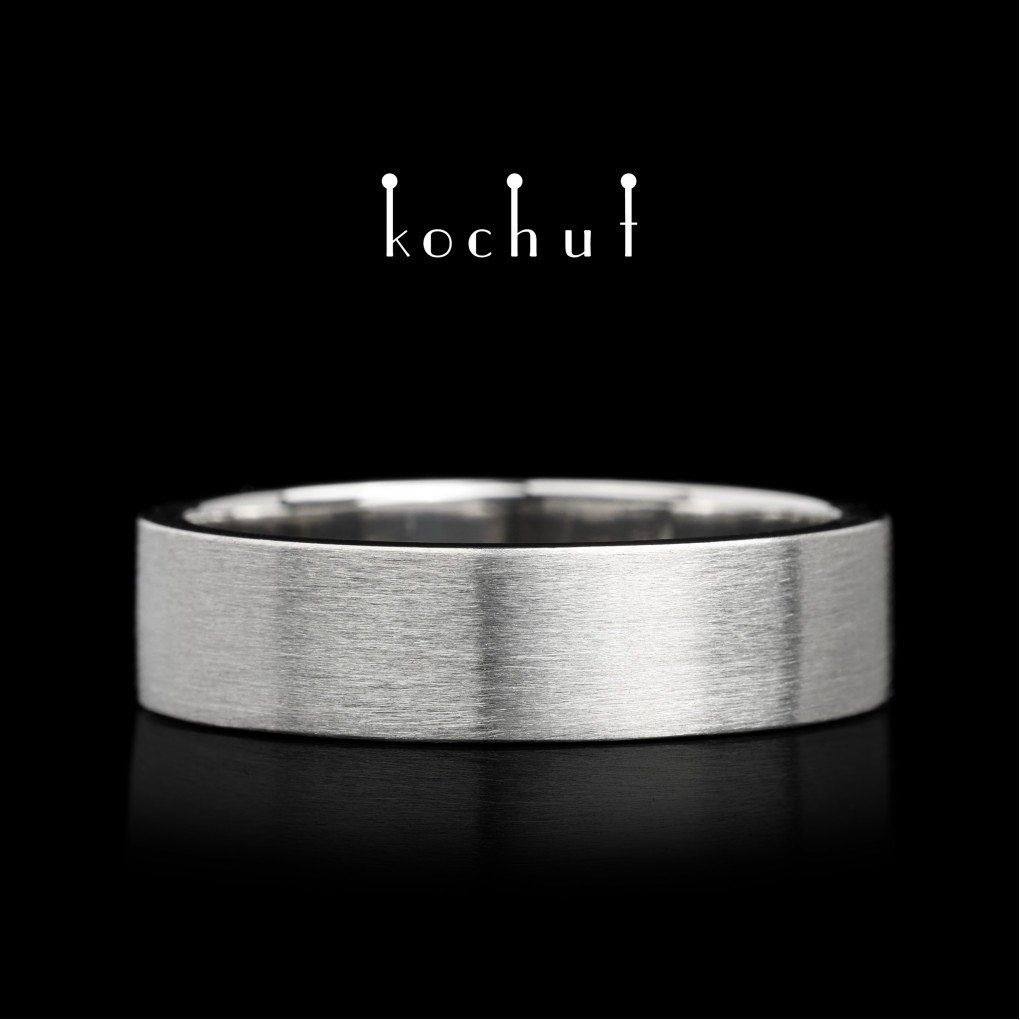 Wedding ring «Aristocrats». Platinum