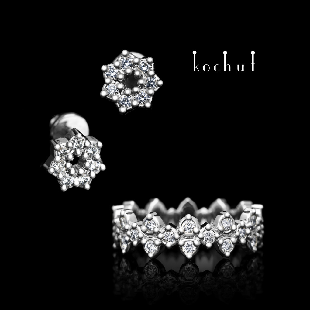 Set «Frost». Platinum, diamonds