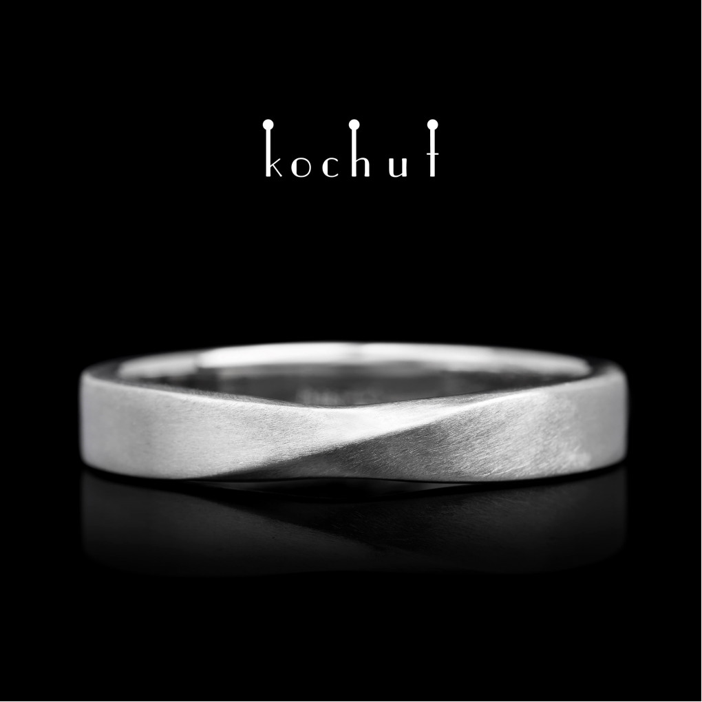 Wedding ring «My inspiration». Platinum