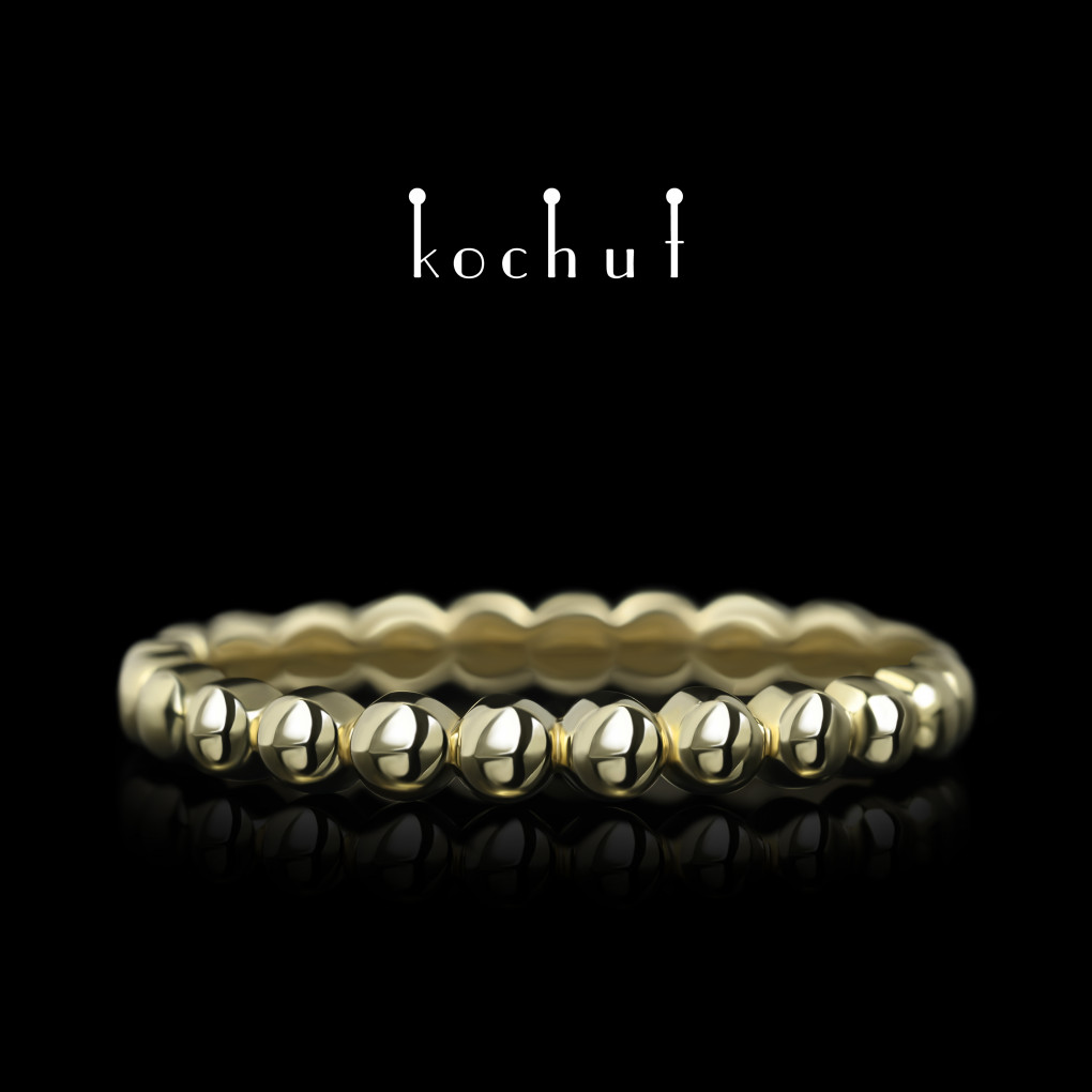 Ring «Facets of Character: Harmony». Yellow gold