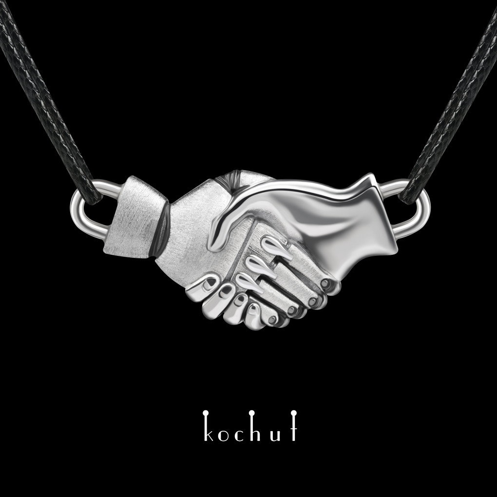 Pendant «UNBROKEN». Silver, oxidized