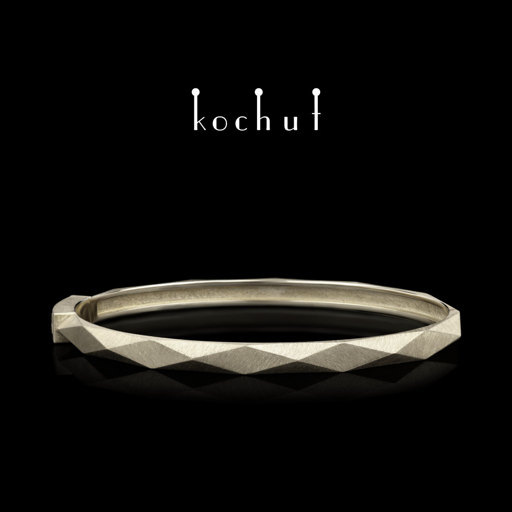 Bracelet «King and Queen». White gold